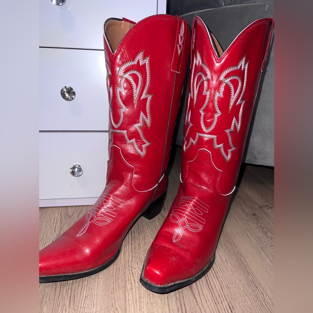 Red Cowboy Boots W11